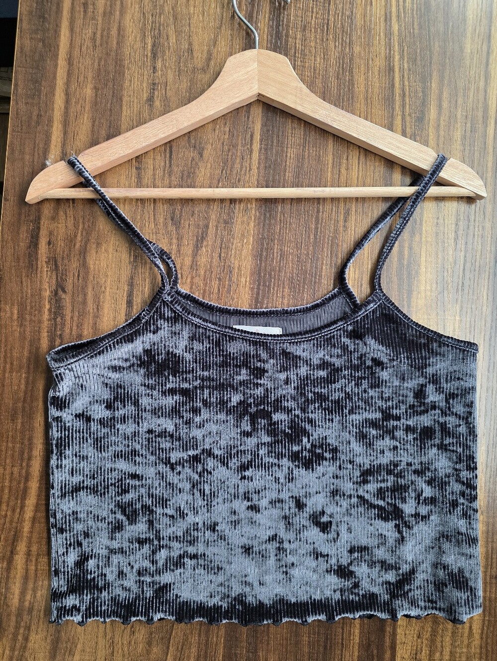 Colsie Velvet Charcoal Camisole